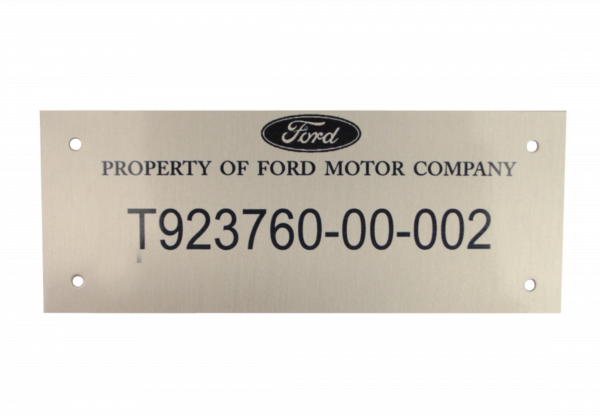 Placa de Identificación